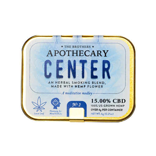 Brothers Apothecary Smoking Herb Tin - Center Blend