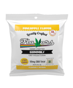 Pineapple Flavored Flavors Hand-Crafted CBD Gummies, 50mg Total CBD, CO2 Extracted, Made with Oregon CBD