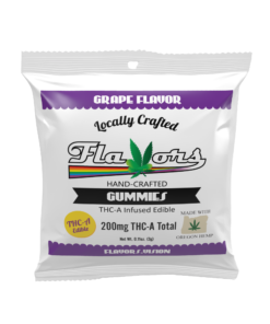 Flavors Grape THCa Gummies – Hand-crafted, locally made edibles with 200mg total THCa, infused with Oregon hemp.