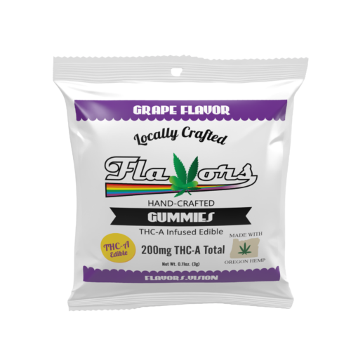 Flavors Grape THCa Gummies – Hand-crafted, locally made edibles with 200mg total THCa, infused with Oregon hemp.